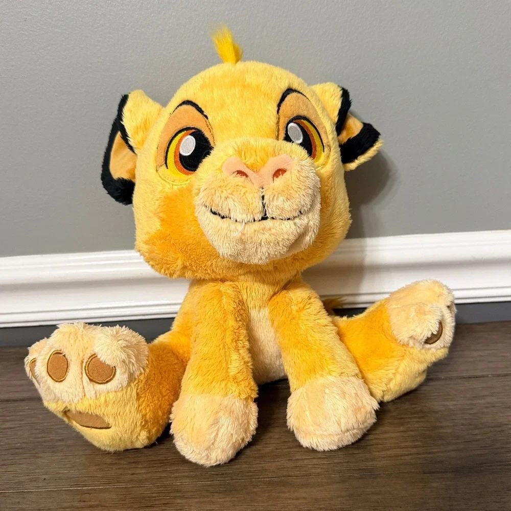 Disney Parks Simba Plush Big Feet Lion King  Stuffed Animal Soft Toy Cub